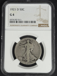 1921-D Walking Liberty Half Dollar NGC G4 · NUM-1205