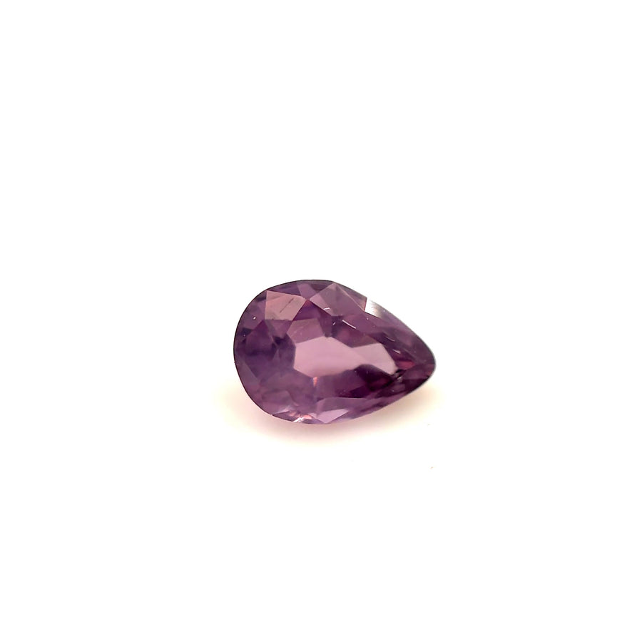 1.03ct purple Mahenge spinel, pear cut, 7.5x5 mm, VS
