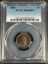 1906 Indian Head Cent MS64BN · NUM-1186