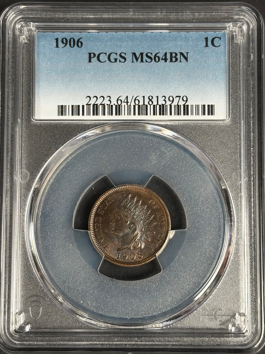 1906 Indian Head Cent MS64BN · NUM-1186