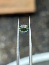 1.49ct Unheated Teal Madagascar Sapphire Brilliant Step Cut, 6.38 x 5.67 x 4.75mm 