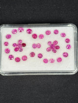7.07ctw Heated Pink Sapphire Lot from Madagascar, 35 stones, 3x2.5 - 4x3.5 mm · GEM-5687