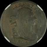1804 Half Cent Draped Bust Copper NGC XF-40 BN