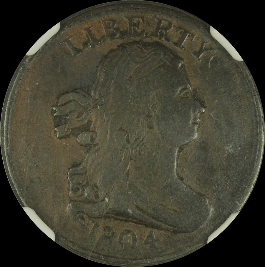 1804 Half Cent Draped Bust Copper NGC XF-40 BN