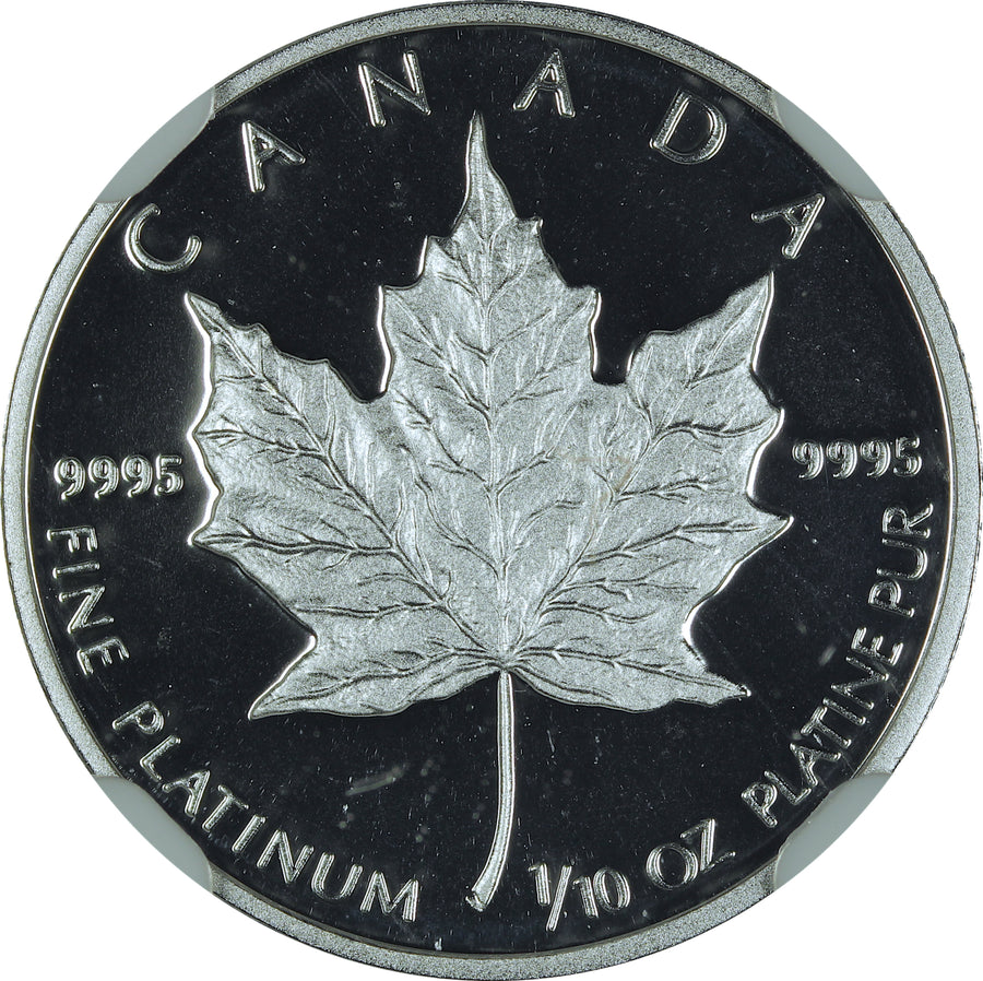 1989 Canada Platinum 5 Dollars NGC PF-70