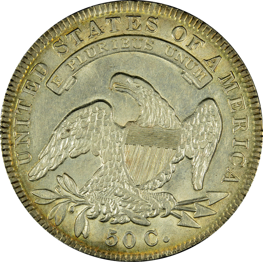 1834 Capped Bust, Lettered Edge Half Dollars AU+ Small Date, Small Letters