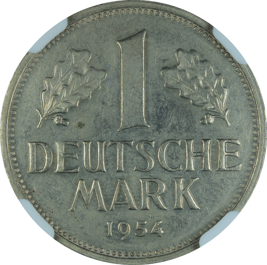 1954 Germany Federal Republic Copper-Nickel Mark NGC MS-63