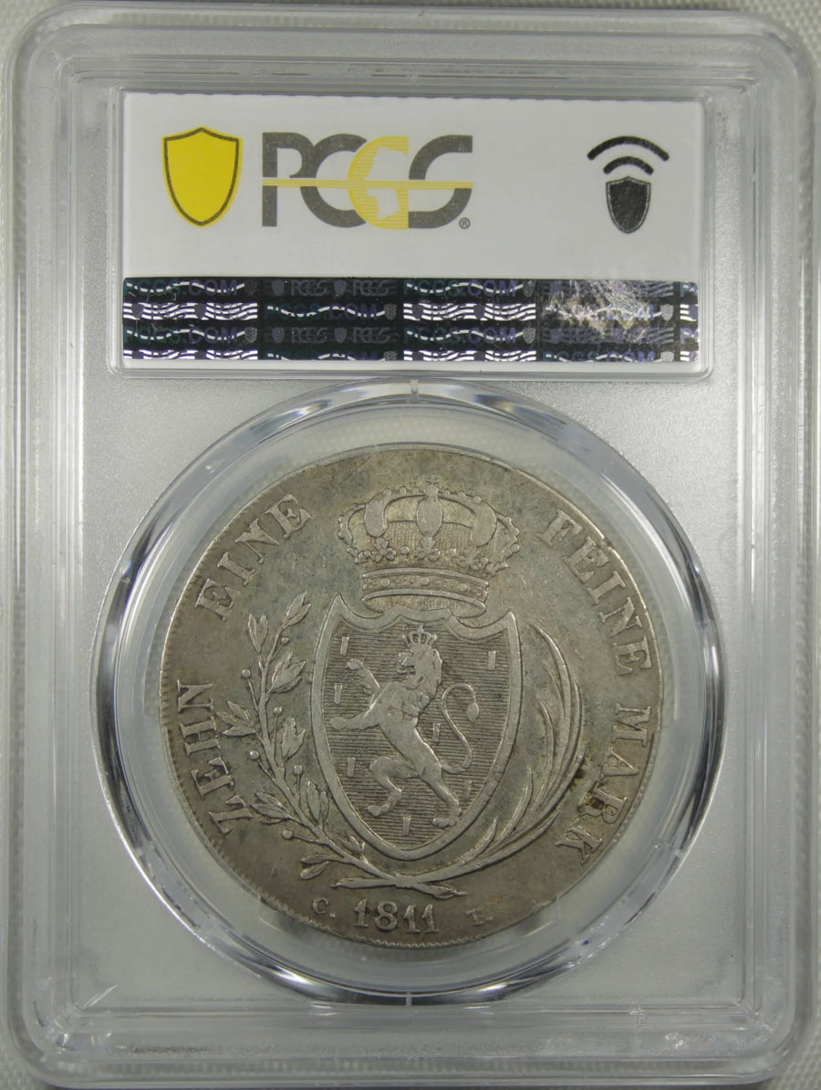 1811 German States Nassau-Usingen Silver Thaler PCGS XF-45