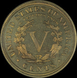 1909 Nickel Five Cent Pieces-Liberty Head NGC PF-66