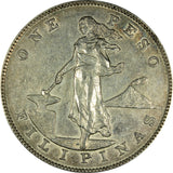 1903 Philippine Issues Philippines under US Sovereignty-Silver Coinage-One Peso XF