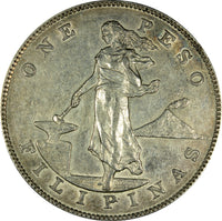 1903 Philippine Issues Philippines under US Sovereignty-Silver Coinage-One Peso XF