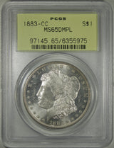 1883 Morgan Silver Dollar PCGS MS-65 DMPL OGH