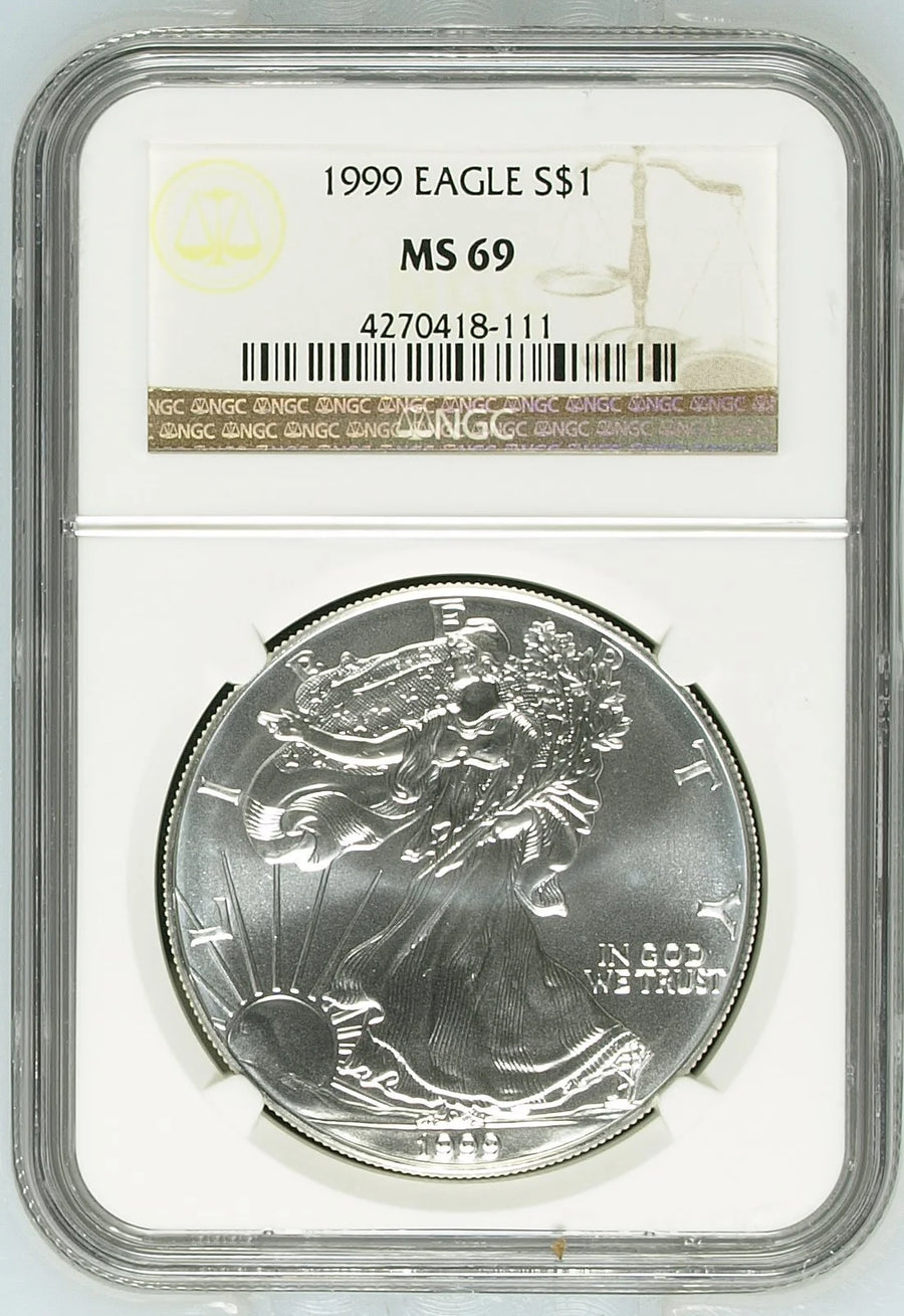 1999 Silver Eagles NGC MS-69