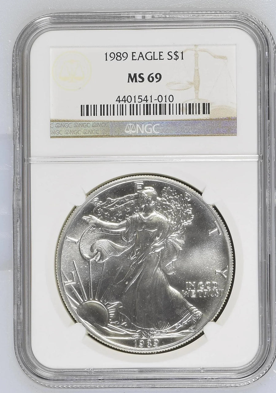 1989 Silver Eagles NGC MS-69