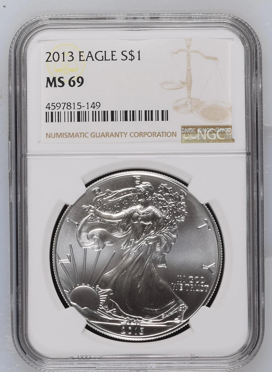 2013 Silver Eagles NGC MS-69