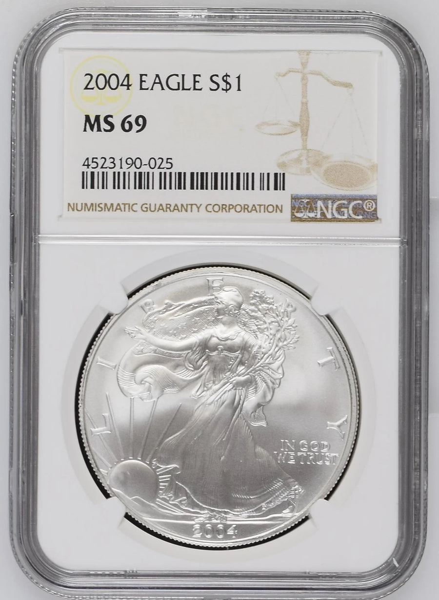 2004 Silver Eagles NGC MS-69