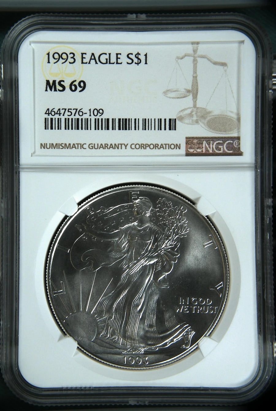 1993 Silver Eagles NGC MS-69