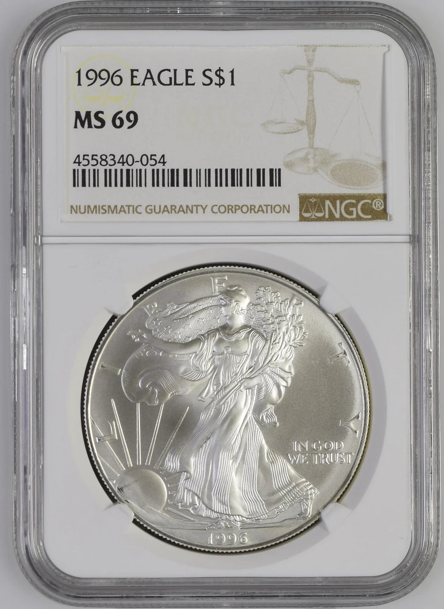 1996 Silver Eagles NGC MS-69