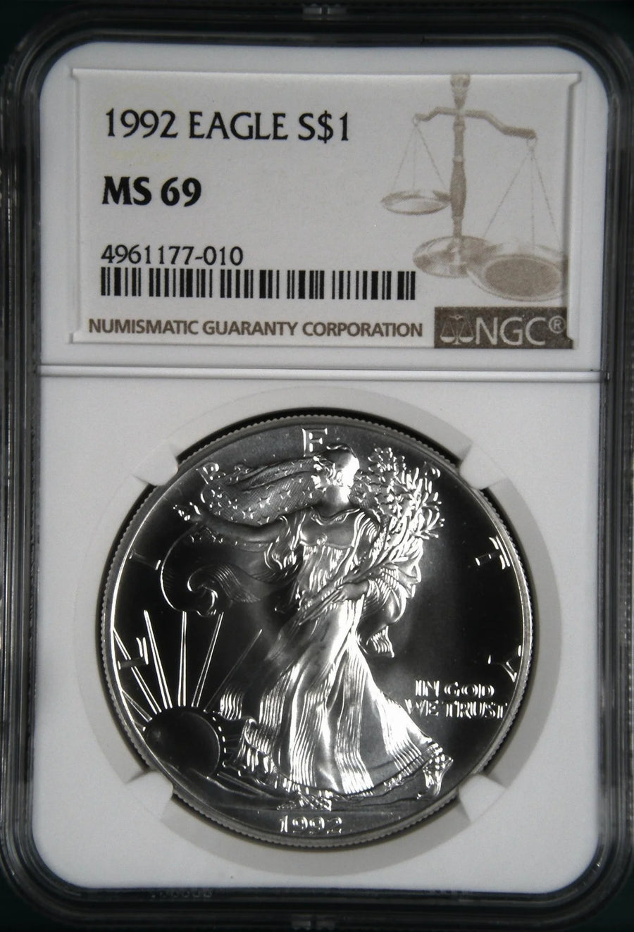 1992 Silver Eagles NGC MS-69