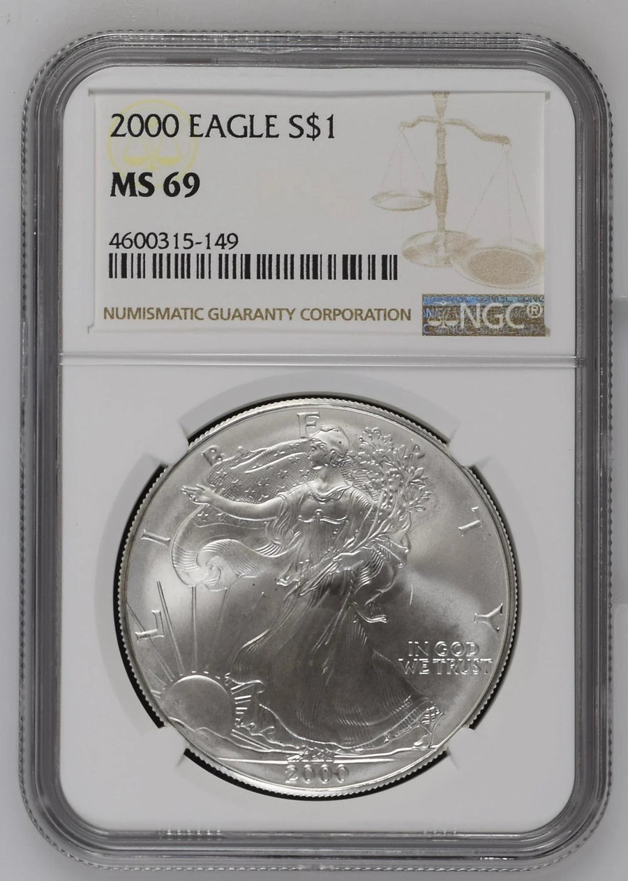 2000 Silver Eagles NGC MS-69