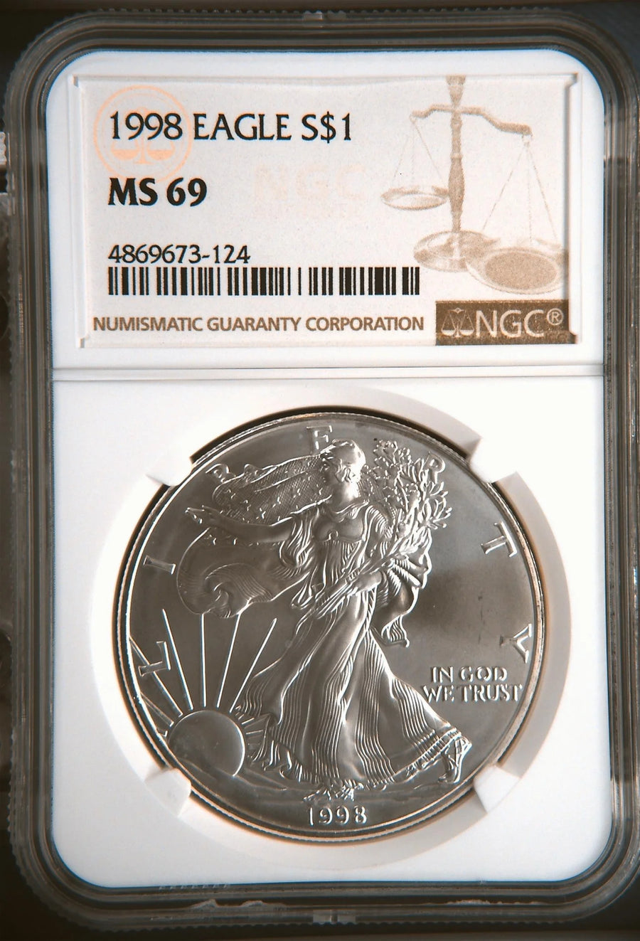 1998 Silver Eagles NGC MS-69
