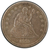 1859 Liberty Seated Quarter Dollar PCGS VF-30