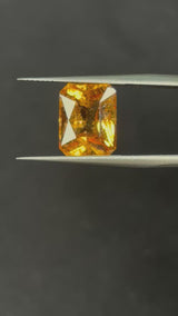 5.56ct Orange Grossular Garnet Octagon, 11.5x9 mm