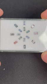 1.95ctw Spinel Lot from Burma, 15 stones, Baguette, 4x2 mm · GEM-5676