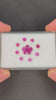 3.12ctw heated pink sapphire lot from Madagascar, 14 stones, 3x3-3.5x3 mm (video)