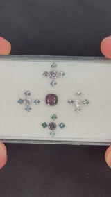 2.16ctw Burma Spinel Lot, 21 stones, 2x2-5.5 x 5.5 mm