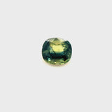 1.32ct Bicolor No Heat Madagascar Sapphire Cushion, 6.5 x 5.7 x 3.7mm · GEM-5943