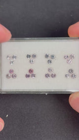 3.02ctw Spinel Lot from Burma, 24 stones, 3 mm · GEM-5675
