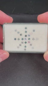 1.25ctw Spinel Lot from Burma, 25 stones, Princess, 2.5 mm