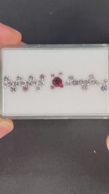 3.87ctw Myanmar Spinel, 30 stones, 2x2 - 4.5 x 4.5 mm, Emerald Cut, from Burma · GEM-5557
