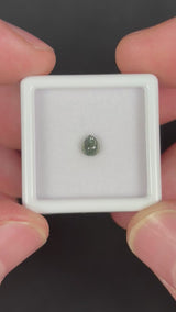 0.48ct Unheated Green Sapphire, Pear, 4.5x3.8 mm, VVS