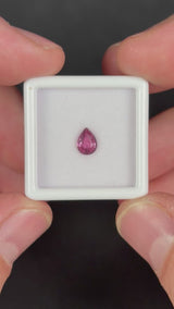 0.64ct Purplish Pink Rhodolite Garnet, Pear, 6.4x4.7 mm, VS