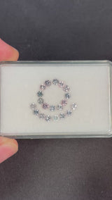2.35ctw Spinel Lot from Burma, 20 stones, 3 mm