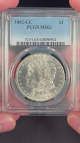 1882-CC $1 Morgan Silver Dollar PCGS MS-63