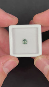 0.44ct Unheated Green Sapphire, Pear, 5x4 mm, VS