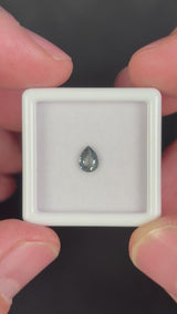 0.49ct Unheated Green Sapphire, Pear, 5.5x4 mm, VS