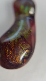 3.51ct Deer Creek & Oatman AZ Fire Agate  · GEM-5859