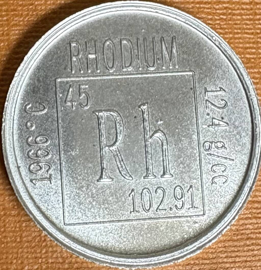 Rhodium Coin 5.3 Grams · BUL-0044