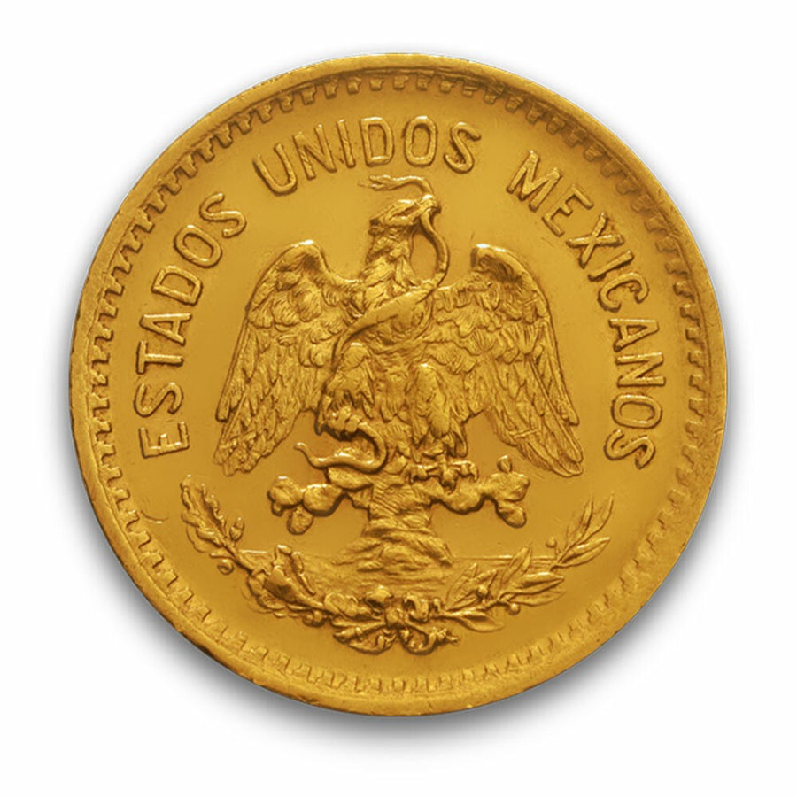 1945 Mexico 2 Peso Gold Coin Uncirculated · BUL-0012